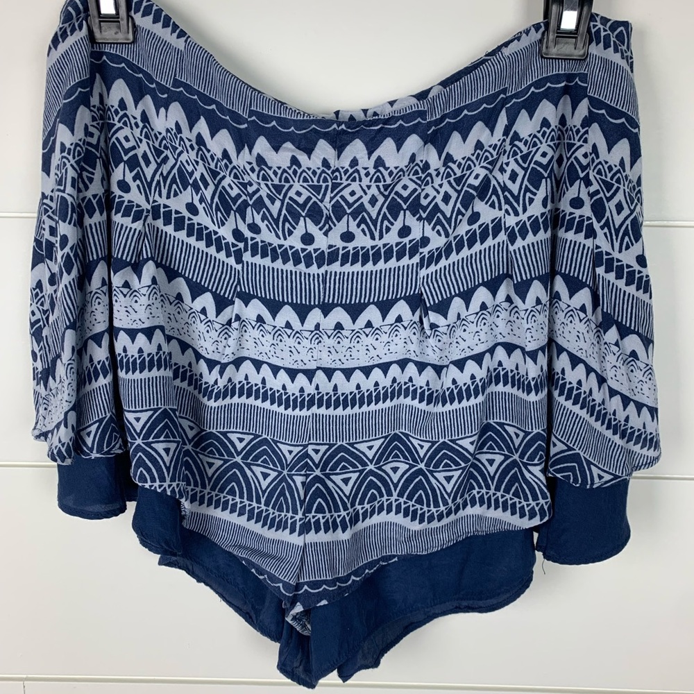 Free People Women’s Lost Temple High Rise Skort Shorts Navy Size 8 - Picture 5 of 13